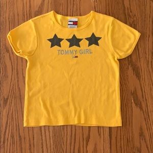 Tommy jeans gold mustard shirt